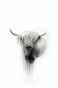 Serenity of Scottish Highlander horns by Karina Brouwer