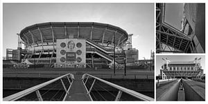 AJAX und die Johan Cruijff Arena für an der Wand