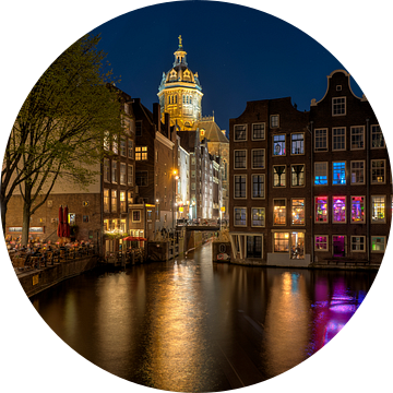 Red Light District Amsterdam van Fotografie Ronald