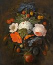 A Festoon Of Flowers And Fruit, Abraham Mignon by Masterful Masters thumbnail