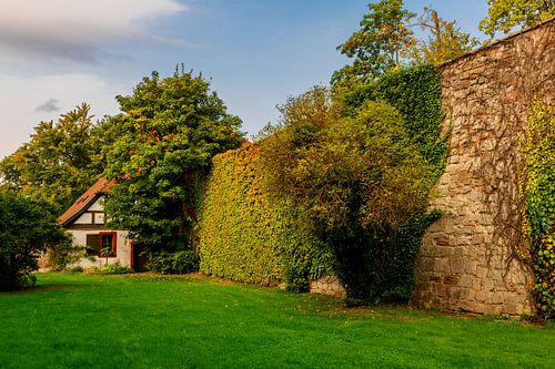 Kasteel Wilhelmsburg in herfstig licht