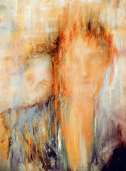 Gemeinsam sind wir stark! ( 3) Aquarell, handbemalt. von Ineke de Rijk