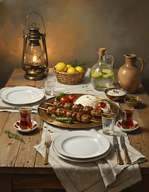 Turkish Lamb Kebab Feast by Regan Frederick