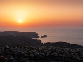 Sunrise on the coast at Cumbre del Sol urbanisation by Captured Created by Cathleen
