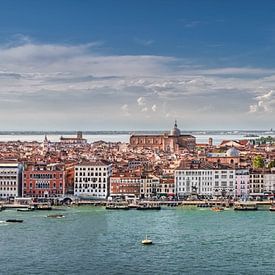 XXL panorama van de stad Venetië in Italië. van Voss Fine Art Fotografie
