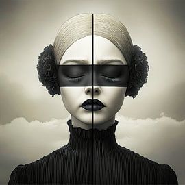 Silence in the sea of clouds by Klaus Tesching - Art-AI