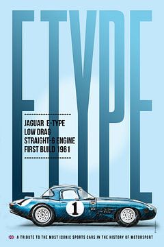 Jaguar E-Type Low Drag Tribute by Theodor Decker