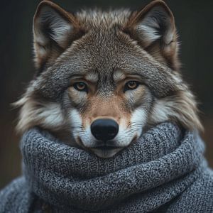 Wolf im Winterkleid