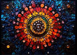 Kleur 232966 van Abstract Schilderij