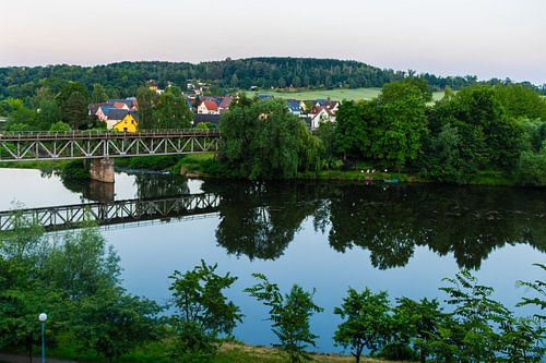 Rochlitz en Mulde vanuit het kasteel gezien