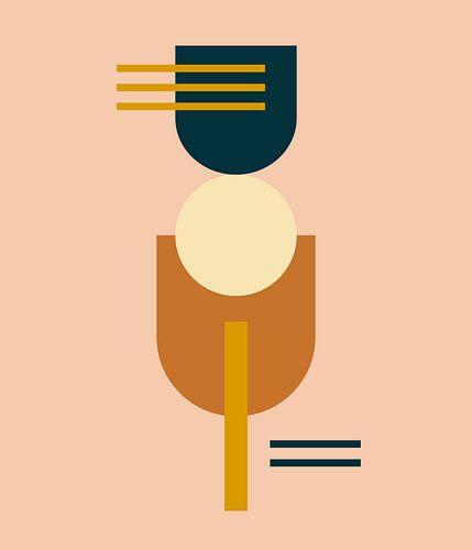 abstract shapes in ochre by House of May