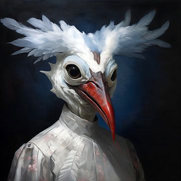 Surrealistische vogel van Lauri Creates