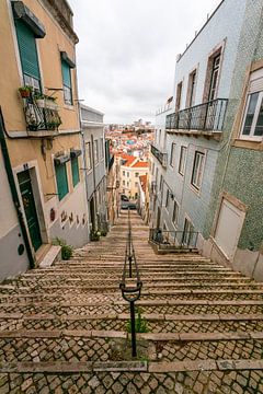 Le décor urbain de Lisbonne et ses bâtiments historiques sur Leo Schindzielorz