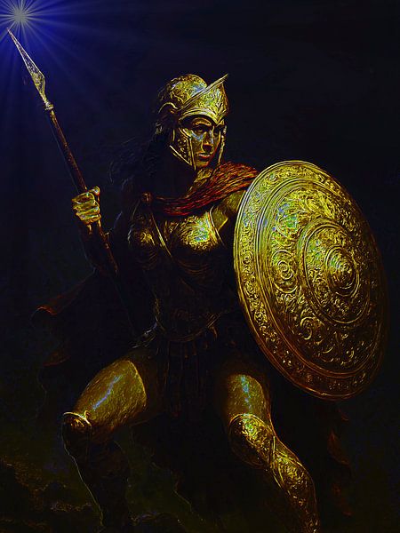 La Walkyrie de nuit - Portrait créatif par A.D. Digital ART