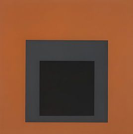 Josef Albers - Hommage an das Quadrat, braun, grau, schwarz, 2. hohe Auflösung von Vivanne