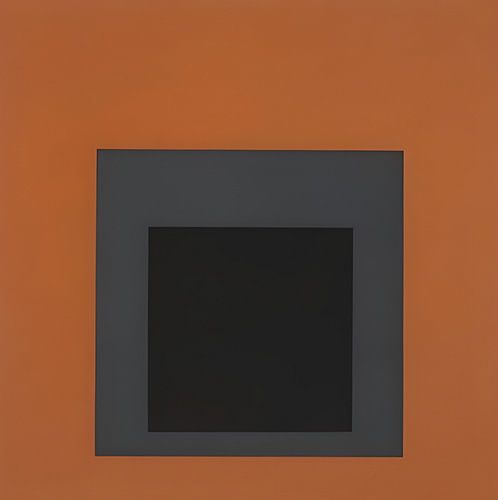 Josef Albers - Hommage au carré, marron, gris, noir, 2. haute résolution