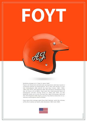 A.J. Foyt Racing Helm