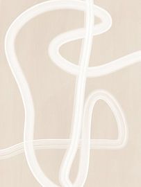 Weißer Pinselstrich-Poster von Elena Ristova