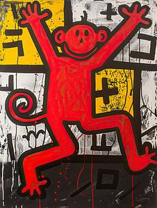 Peinture Merry Monkey | Red Pretzel