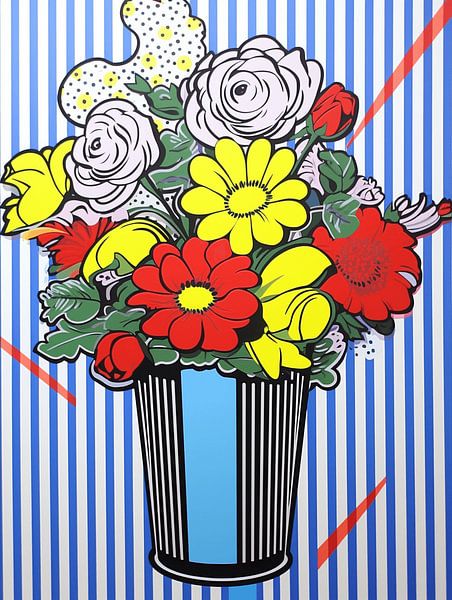Boeket bloemen vaas zonnebloemen elegant stilleven rustig ontspannen van gm_designs