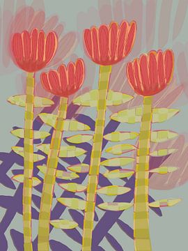 Granada cactus flowers by Cornelie de Haan