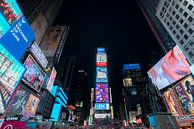 Abendfoto Time Square, New York von Mark De Rooij Miniaturansicht