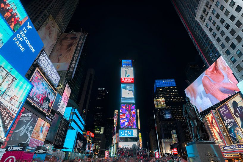 Abendfoto Time Square, New York von Mark De Rooij