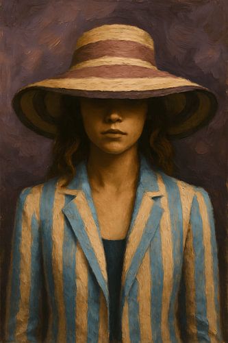 Vintage Portrait Stylish Woman