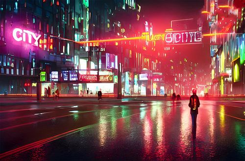 Evening stroll through the city