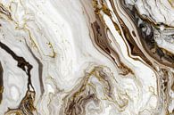 Marble brown white gold 1 by Digitale Schilderijen thumbnail