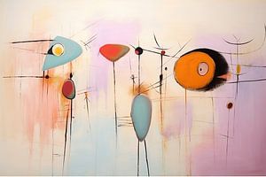 James and Mary | Abstracte Neo-expressionistische Schilderkunst