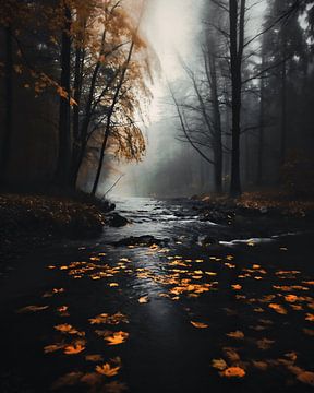 Herfst in het Zwarte Woud van fernlichtsicht