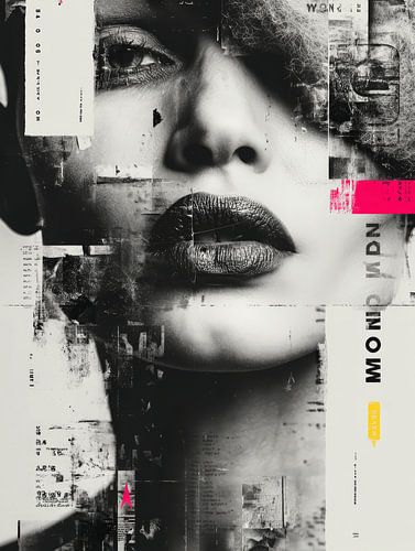 Grafische Pop-Art-Collage