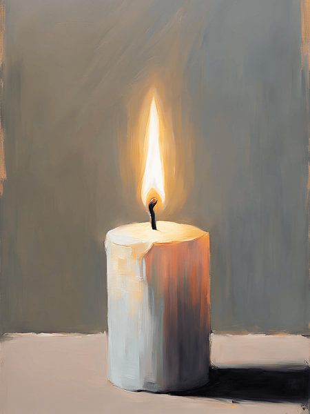 Brandende kaars van Kim Karol / Ohkimiko