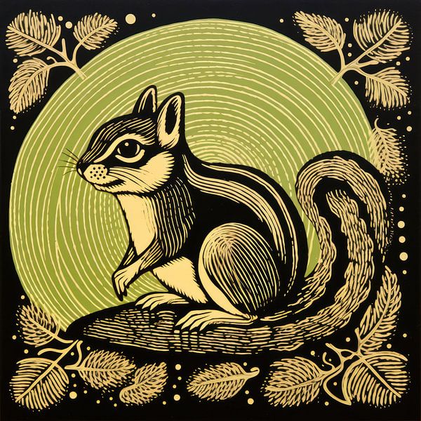 Whimsy Folk Chipmunk Halo by Aloke Design