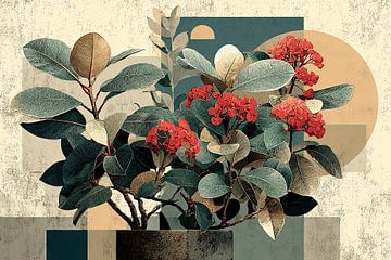 Bold Floral Expression by ARTEO Paintings