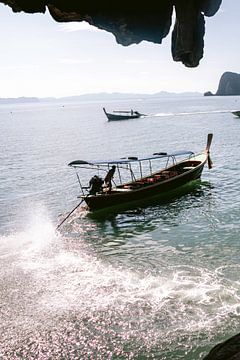 Thailand khao lak reisfotografie  boot bij james bond eiland van Lindy Schenk-Smit