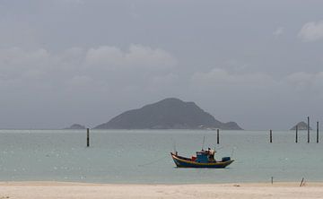 Fischerboot vor Con Dao