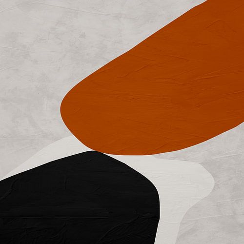 Organische abstracte kunst - aardse tinten