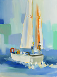 Segelboot von Jenny Westenhofer