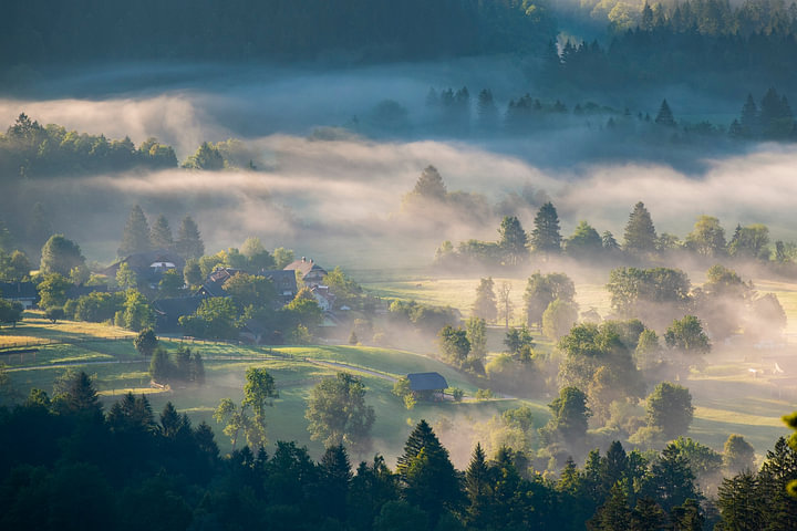 Valley in the fog by <span class="secondary-font">Laura Vink</span>