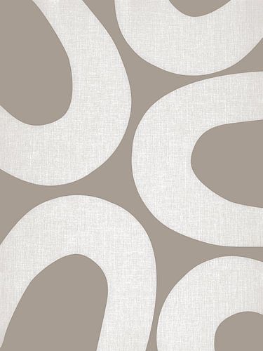 Regenboog Landschap Beige Grijs Abstract