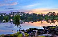 Sonnenuntergang auf glattem See,flache Perspektive von MPfoto71 Miniaturansicht