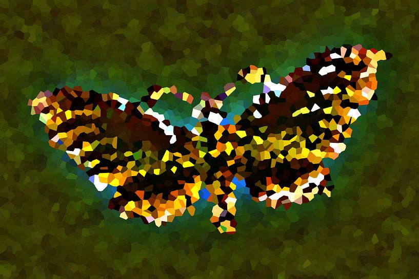 Mosaic butterfly  by Jolanta Mayerberg