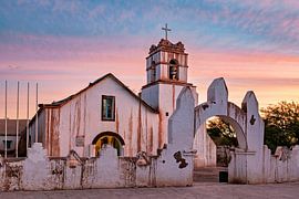 De kerk van San Pedro de Atacama van Roland Brack