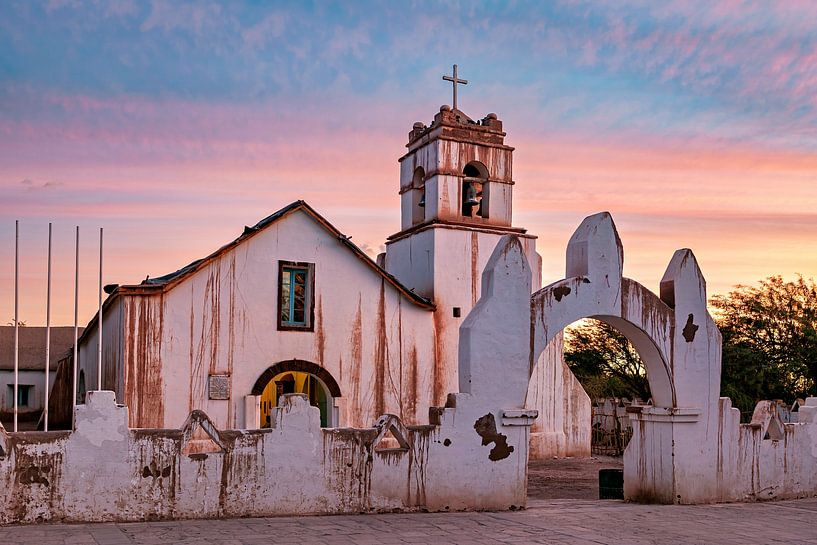 Die Kirche von San Pedro de Atacama von Roland Brack