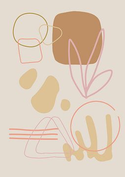 Abstract boho stijl eclectisch van Studio Allee