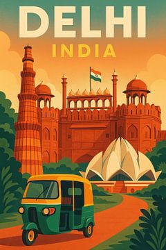 New Delhi sur Poster Art Shop