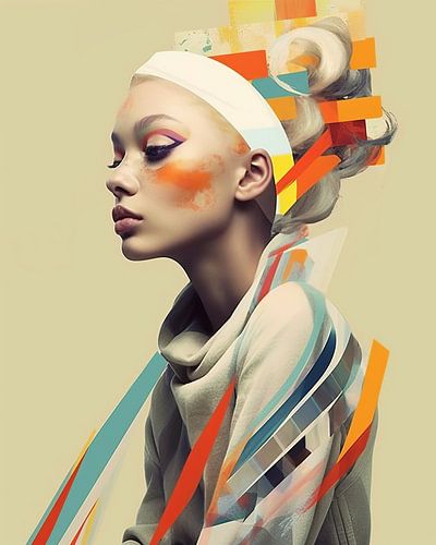 Portret "Fashion collage"