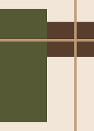Geometrischer, abstrakter Hintergrund in Erdtönen mit modernen Farbblöcken von Wisnu Xiao
